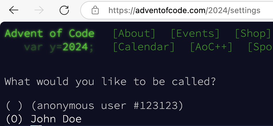 Find your AoC ID on the Settings page within the AoC website, and it should say next to 'Anonymous User'.